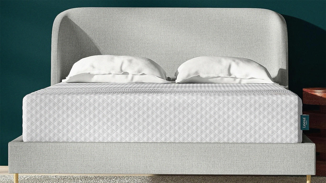  The Leesa Sapira Hybrid Mattress on a bed 