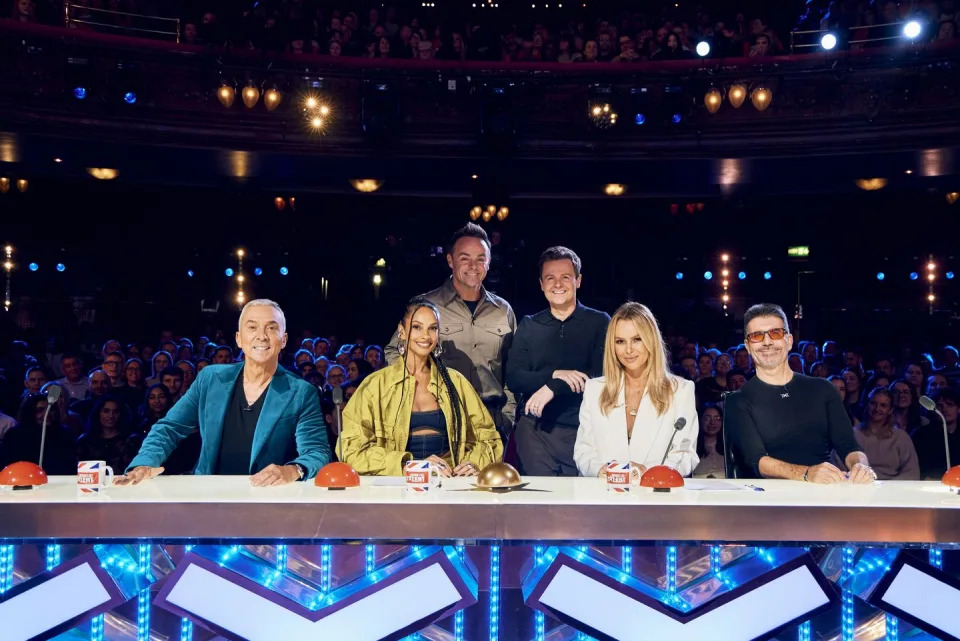 Ant et Dec, Bruno Tonioli, Alesha Dixon, Amanda Holden, Simon Cowell, émission de télévision Britain's Got Talent, saison 17