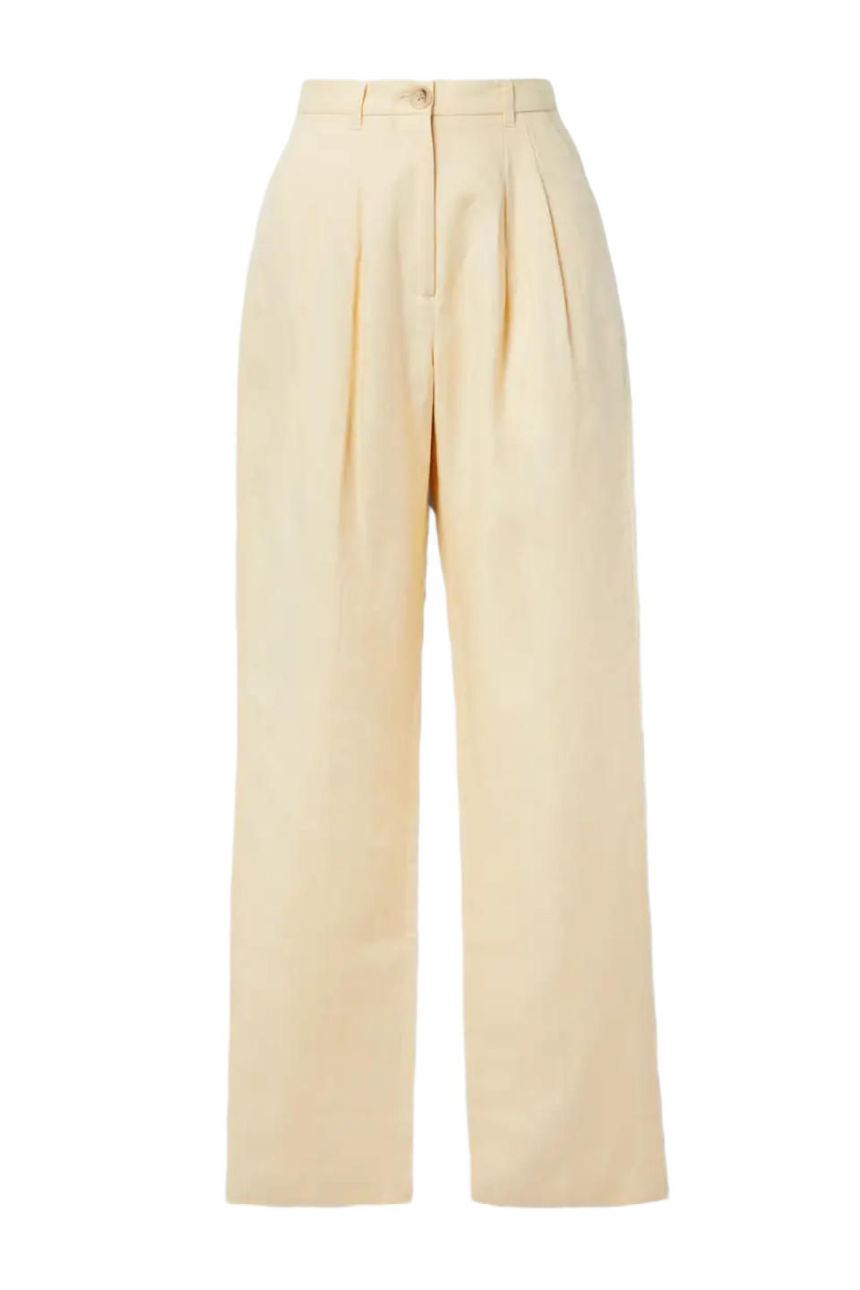 Anine Bing pastel yellow pants