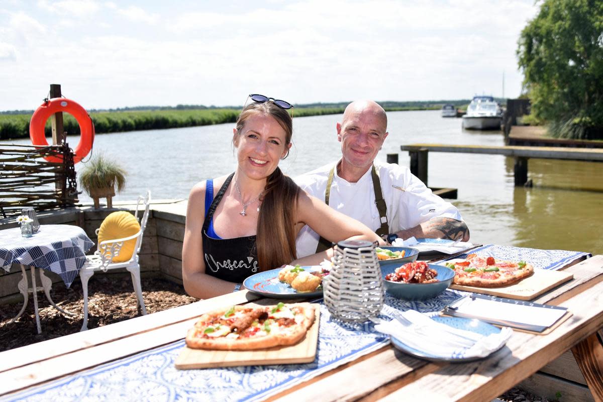 Francesca Cornish Hollingsworth and Andrew Hollingsworth at Chesca's in Reedham Picture: Denise Bradley <i>(Image: Newsquest)</i>