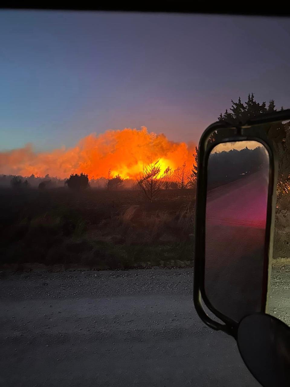 Firefighters from Vici and surrounding communities were called in Saturday to help fight a wildfire in Woodward County.