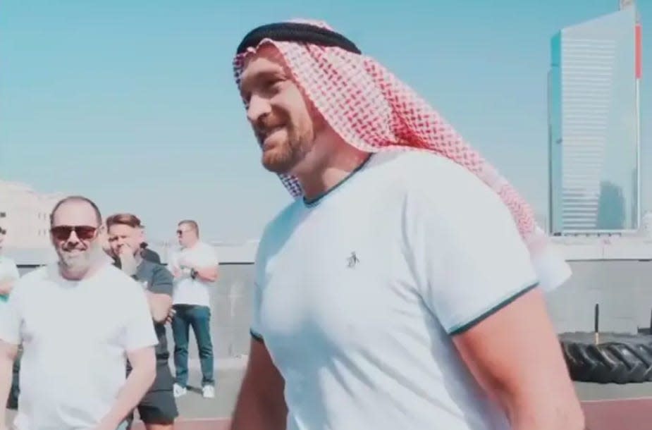 Daniel Kinahan pictured in 2022 with Tyson Fury.