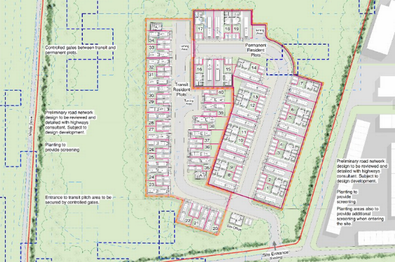 Plans for new travellers' site on Porchestall Drove in Glastonbury