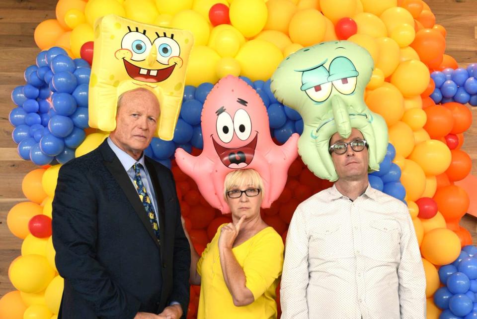 <p>Andrew Toth/Getty</p> Spongebob Squarepants cast