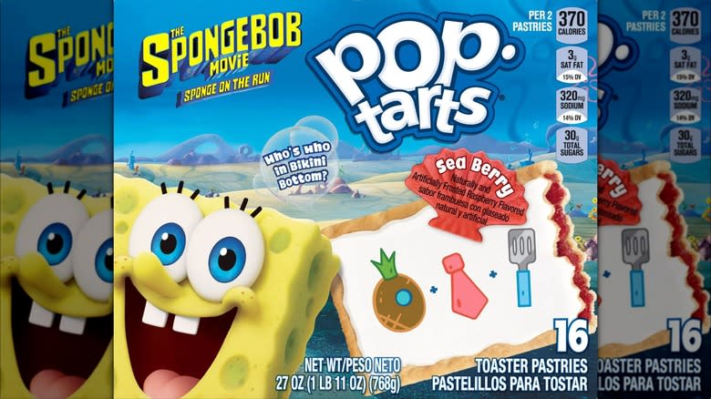 A box of SpongeBob Pop-Tarts