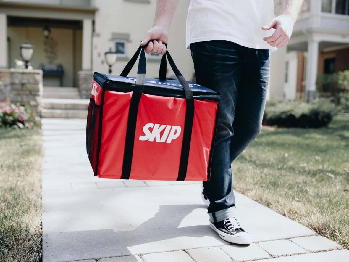 Skip the Dishes is headquartered in Winnipeg but owned by Netherlands-based Just Eat Takeaway. (Skip the Dishes - image credit)
