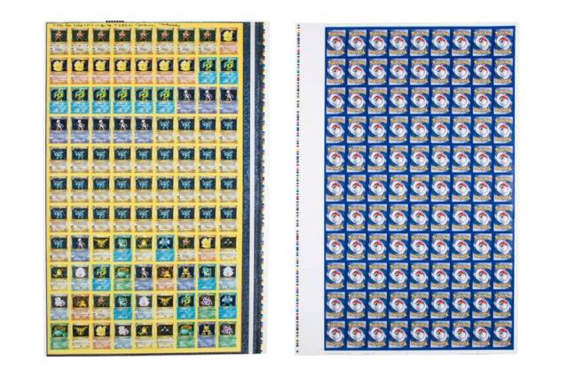 An Uncut Sheet of Base Set Holographic First Edition 'Pokémon TCG' Cards  Has Listed on Goldin - Yahoo Sports