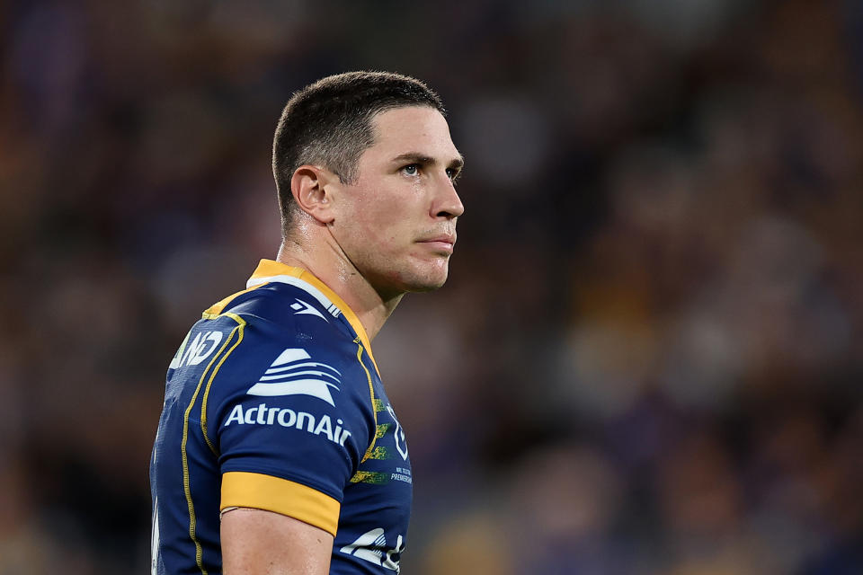 Mitchell Moses, pictured here during Parramatta's loss.