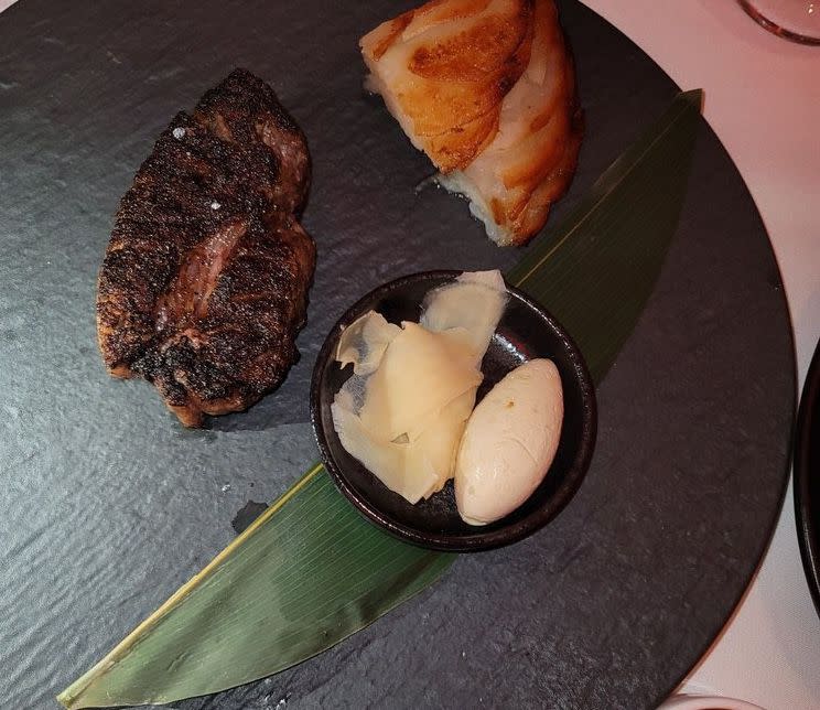 Japanese A5 Filet Mignon at Jeff Ruby's Steakhouse Cincinatti