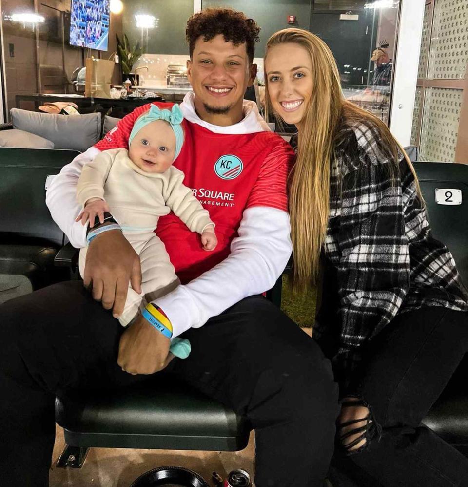 Sterling Skye, Patrick Mahomes, Brittany Matthews