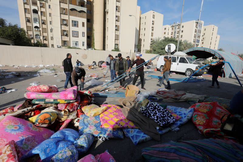 Protests at the U.S. Embassy in Baghdad