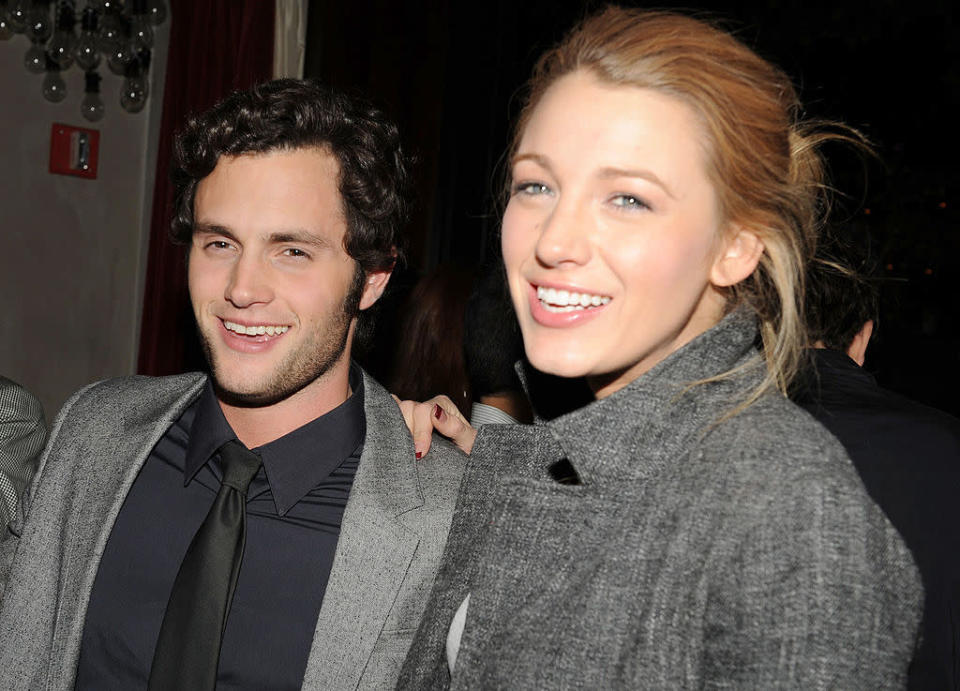 Penn Badgley and Blake Lively