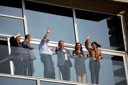 Intel CEO Robert Swan poses for a photo before attending a roundtable event with members of the media in Tel Aviv