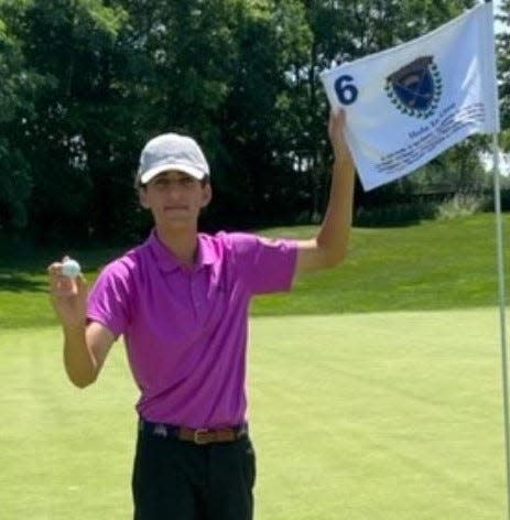 Jude Abbass of Aurora scored his first career hole-in-one on the sixth hole at Barrington Golf Club.