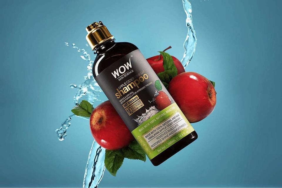 WOW Apple Cider Vinegar Shampoo clarifies your stands and detoxifies your scalp, paving the way for healthy hair growth. (Photo: Amazon)