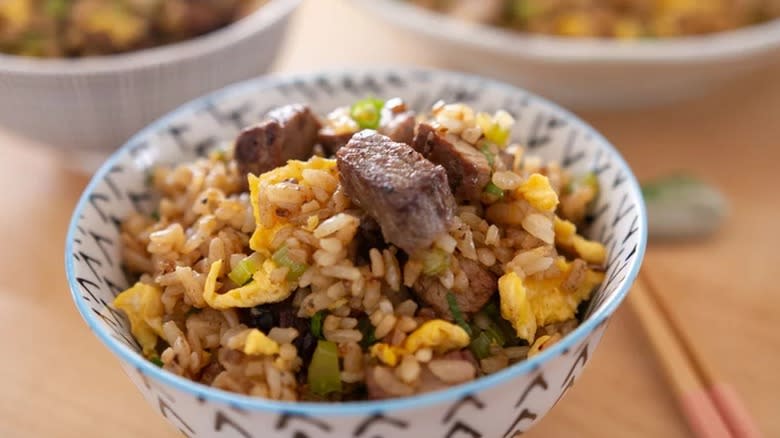 Leftover Steak Fried Rice