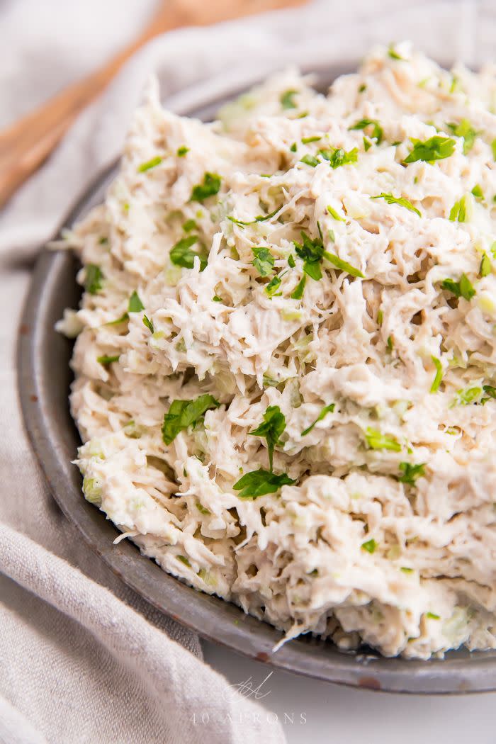 Costco-Style Shredded Chicken Salad