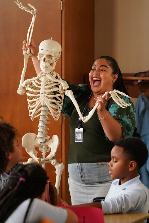 Mejia displayed her comedic chops on “Abbott Elementary” as a teacher's aide. 