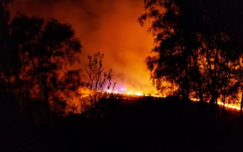 Firefighters tackle the Ashdown Forest blaze - Credit: SEUK/Abel/Mitchell