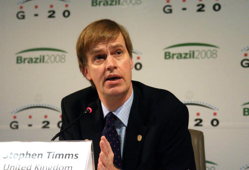 Bildnummer: 52766719  Datum: 09.11.2008  Copyright: imago/Xinhua Finanzminister Stephen Timms (Großbritannien) während einer Pressekonferenz zum G-20-Ministertreffen in Sao Paulo - PUBLICATIONxNOTxINxCHN , Personen; 2008, premiumd, Sao Paulo, Gipfel, Treffen, PK, Pressetermin, Politik,; , quer, Kbdig, Einzelbild, close, Randbild, People o0    Bildnummer 52766719 Date 09 11 2008 Copyright Imago XINHUA Finance Minister Stephen Timms UK during a Press conference to G 20 Ministerial meetings in Sao Paulo PUBLICATIONxNOTxINxCHN People 2008 premiumd Sao Paulo Summit Meeting press conference Press ca