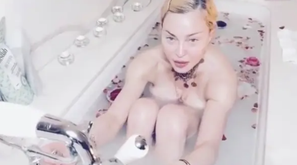 Madonna in the tub