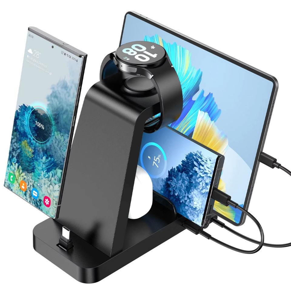 black stand up charging station