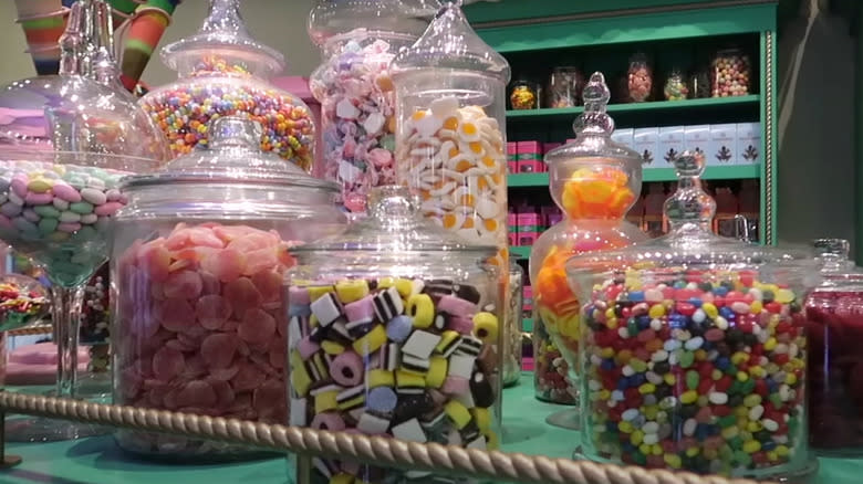 Honeydukes glass candy jars