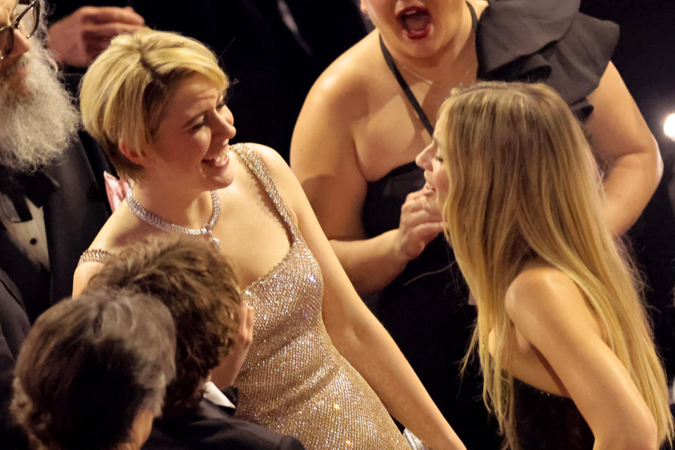 Greta Gerwig and Margot Robbie (Photo by Kevin Winter/Getty Images)