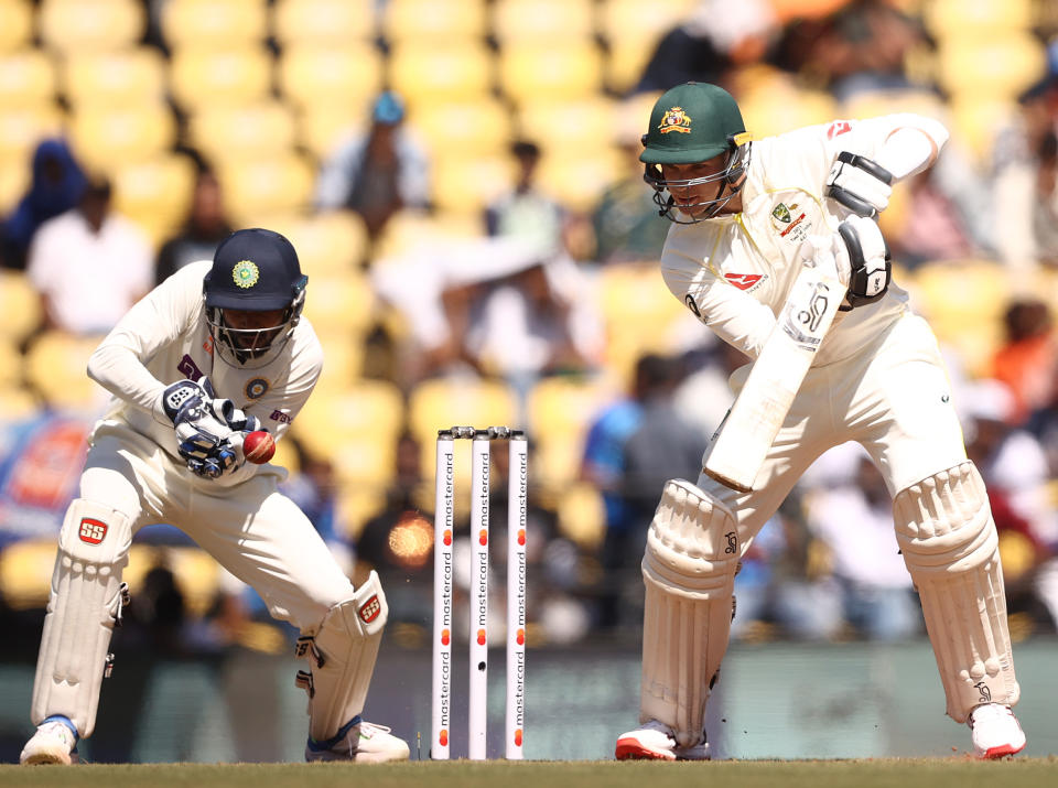 Seen here, Peter Handscomb batting during day one of the first Test match against India. 