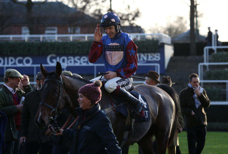 Paisley Park and Aidan Coleman return to the winner’s enclosure at Ascot