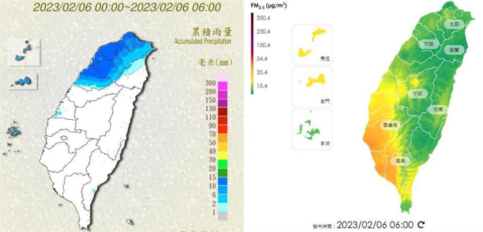 春雨來了「1地區空氣秒變好」 鄭明典「2對比圖」曝關鍵原因