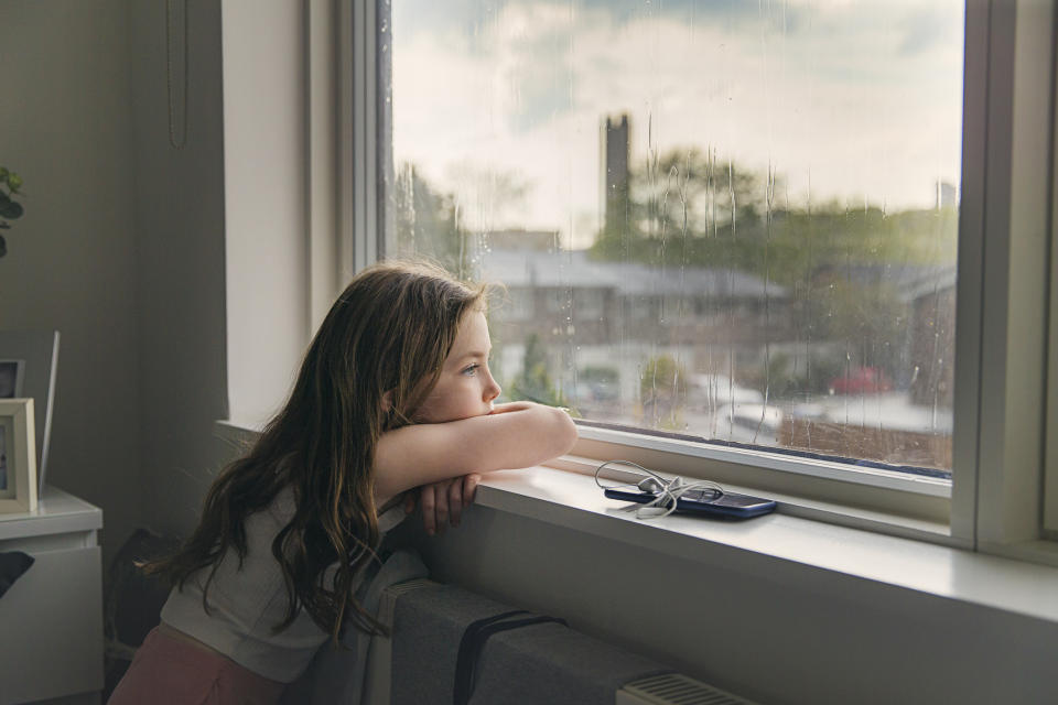 The study found children who had experienced XX at a young age were more likely to see their mental health impacted as teenagers. (Posed by model, Getty Images)