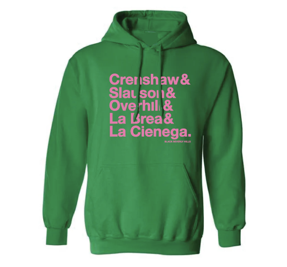 Pink and Green hoodie by Black Beverly Hills