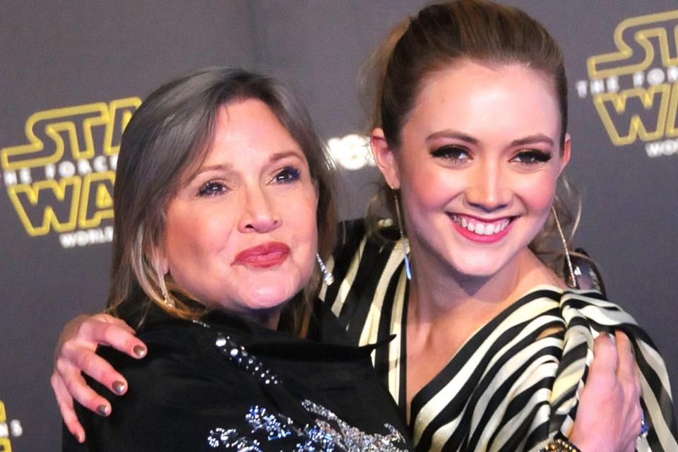 Carrie Fisher and Billie Lourd in 2015