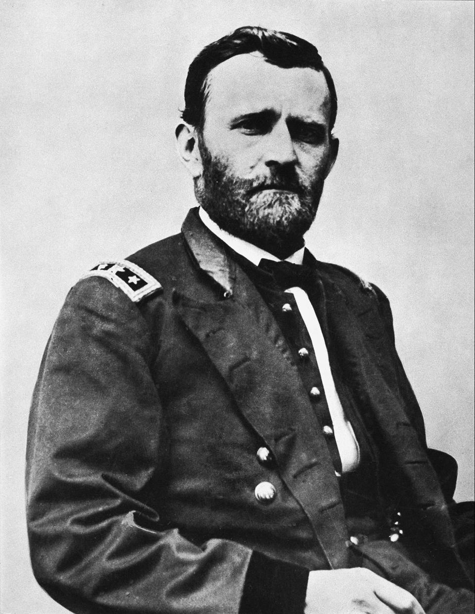 Gen. Ulysses S. Grant poses in Washington on March 9, 1864. Grant visited Des Moines as president 11 years later.