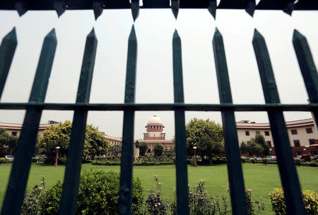 The Supreme Court is pictured through a gate in New Delhi, India May 26, 2016. REUTERS/Anindito Mukherjee/Files