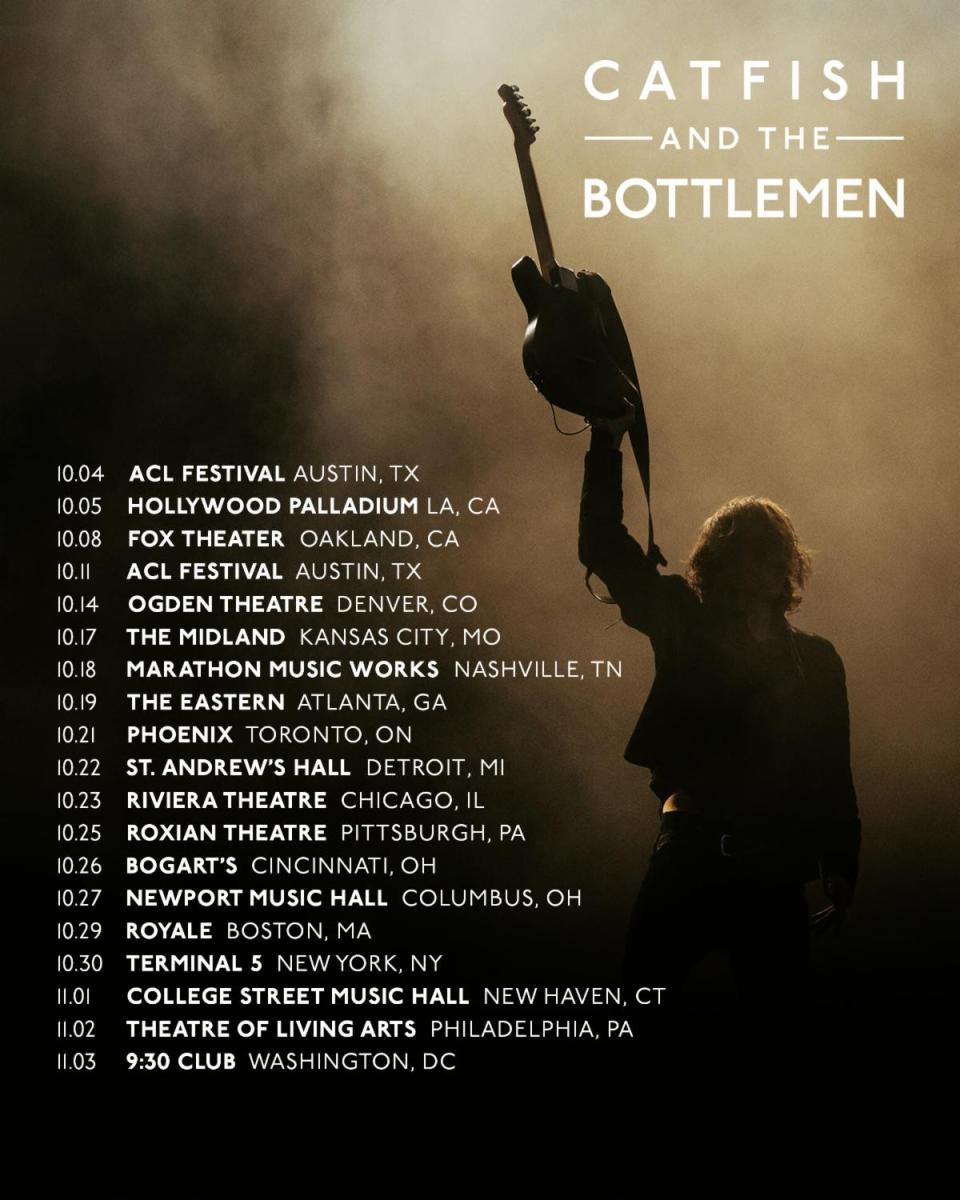 Catfish and the Bottlemen announce 2024 North American US tour dates poster