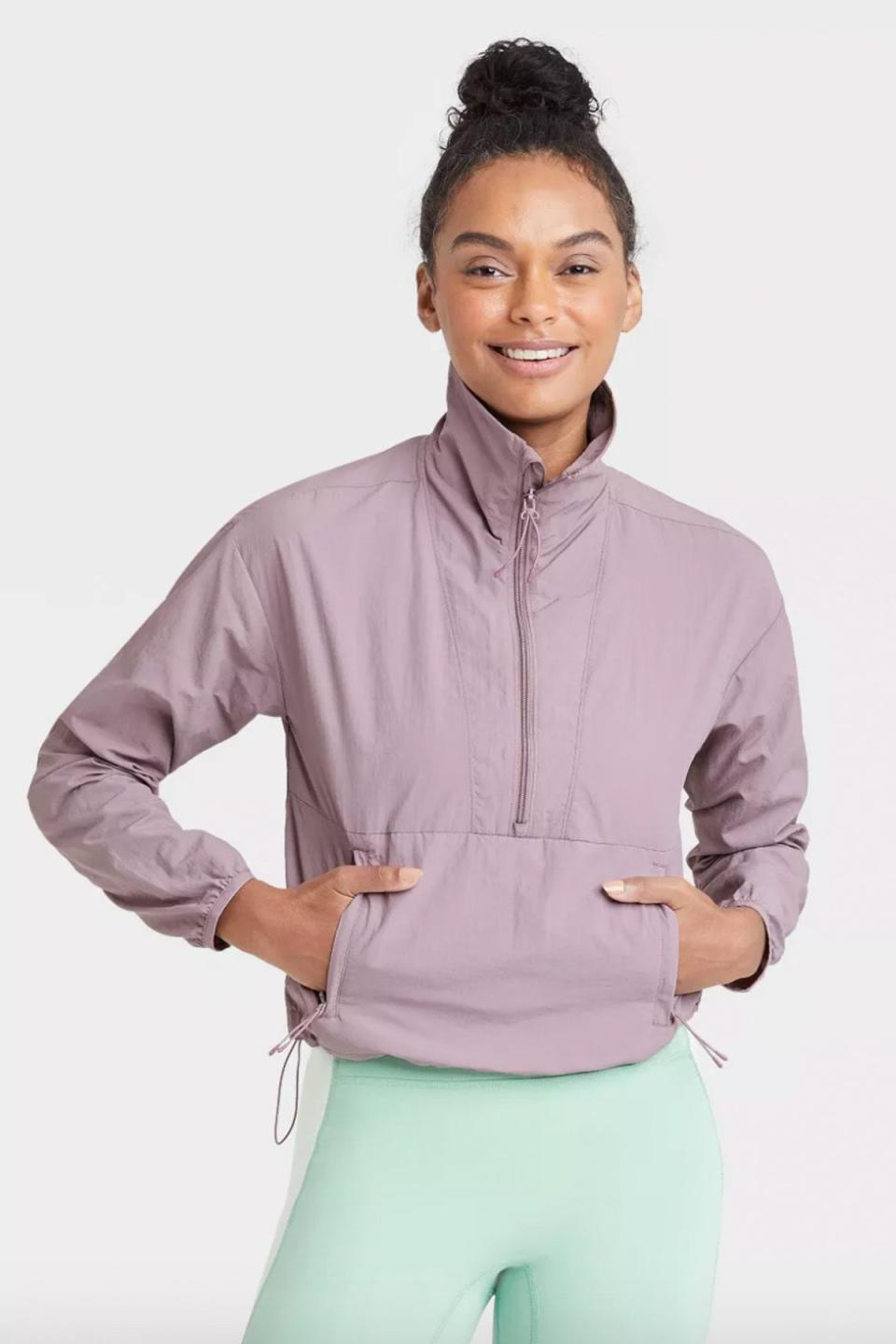 <p>target.com</p><p><a href="https://www.target.com/p/women-s-packable-windbreaker-jacket-all-in-motion/-/A-83806995" rel="nofollow noopener" target="_blank" data-ylk="slk:Shop Now;elm:context_link;itc:0;sec:content-canvas" class="link ">Shop Now</a></p><p>The urge to splurge at Target just intensified. As part of its All in Motion collection, this mega-retailer continues to roll out <strong>fashionable fitness finds</strong>, spanning moisture-wicking tops, cute matching sets and breathable running jackets, as seen here. Even better, each piece looks expensive sans the major price tag. </p>