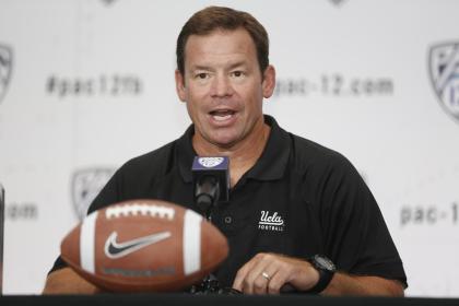 Coach Jim Mora has turned UCLA into a physical presence. (AP)