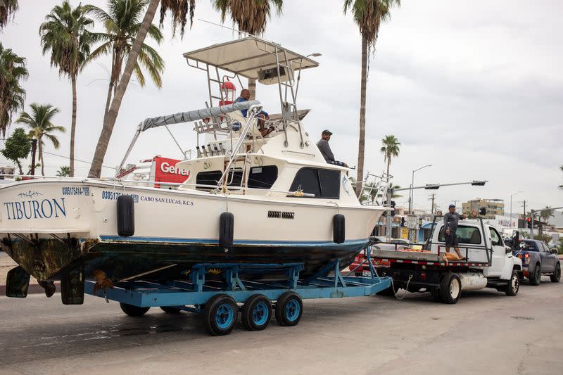 Hurricane Norma barrels towards Baja California peninsula, in Cabo San Lucas