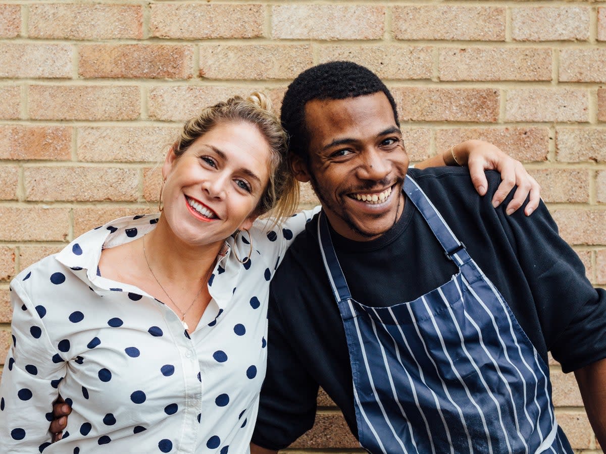 Alex Head, founder of Social Pantry, with Ruben, an employee who served time in prison (Social Pantry)