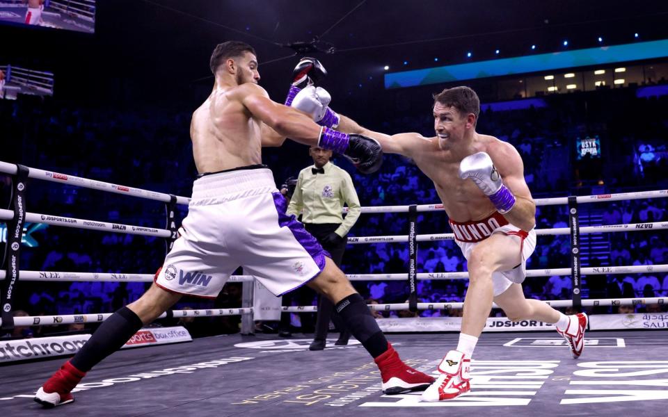 Callum Smith in action against Mathieu Bauderlique Action Images - Reuters