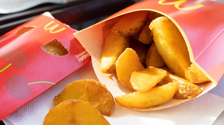 McDonald's masala spiced potato wedges