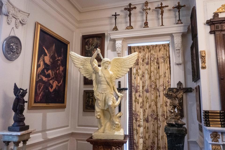 The Saint Michael The Archangel room at Vampa: Vampire & Paranormal Museum in Buckingham on Thursday, Oct. 19, 2023.

[Daniella Heminghaus | Bucks County Courier Times]