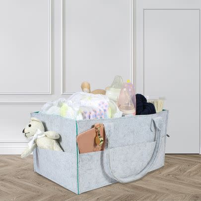 An easy-to-move diaper caddy to keep essentials close (30% off list price)