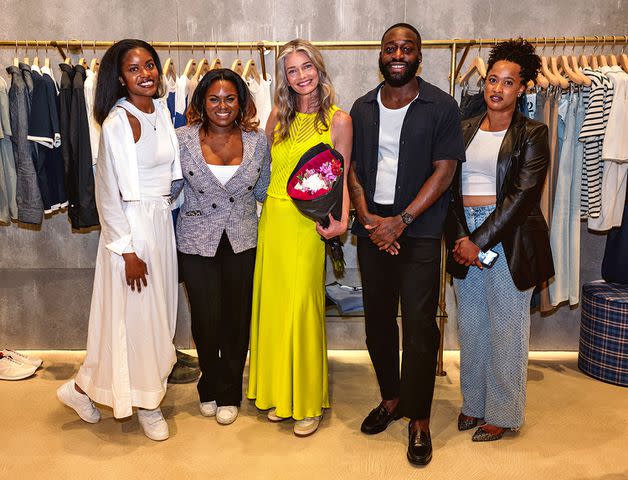 <p>Buckhead Village District</p> Paulina Porizkova (center) at her book signing event in Atlanta.