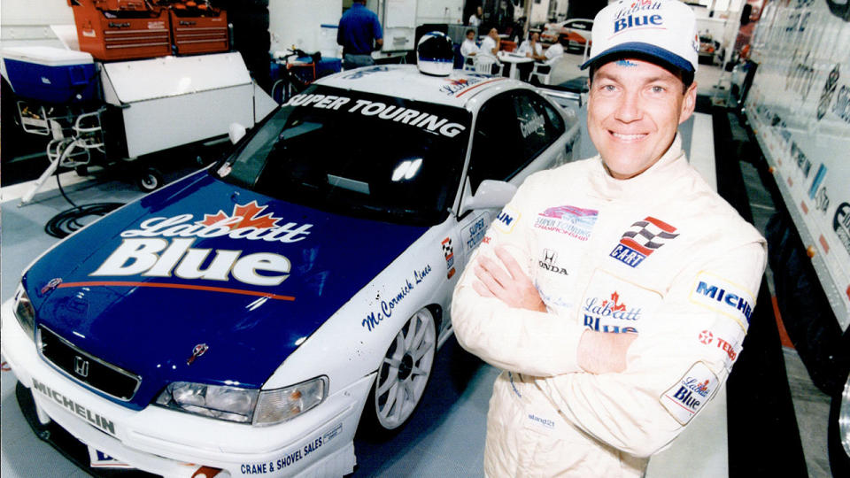 Neil Crompton, pictured here during his 15-year driving career.