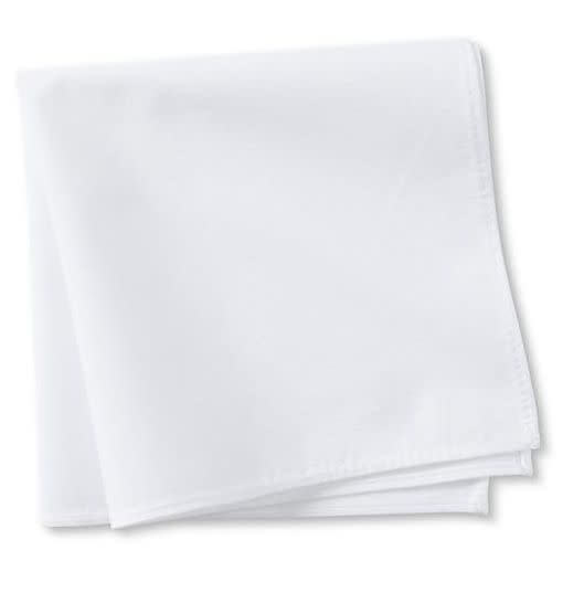 <a href="http://bananarepublic.gap.com/browse/product.do?vid=1&pid=932157002" target="_blank">White Cotton Pocket Square</a>, $29