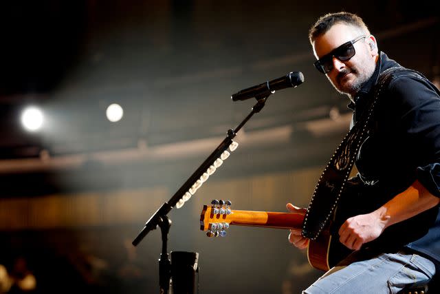 <p>Jason Kempin/Getty</p> Eric Church performs as Artist-in-Residence at the Country Music Hall of Fame and Museum on Aug. 29, 2023 in Nashville