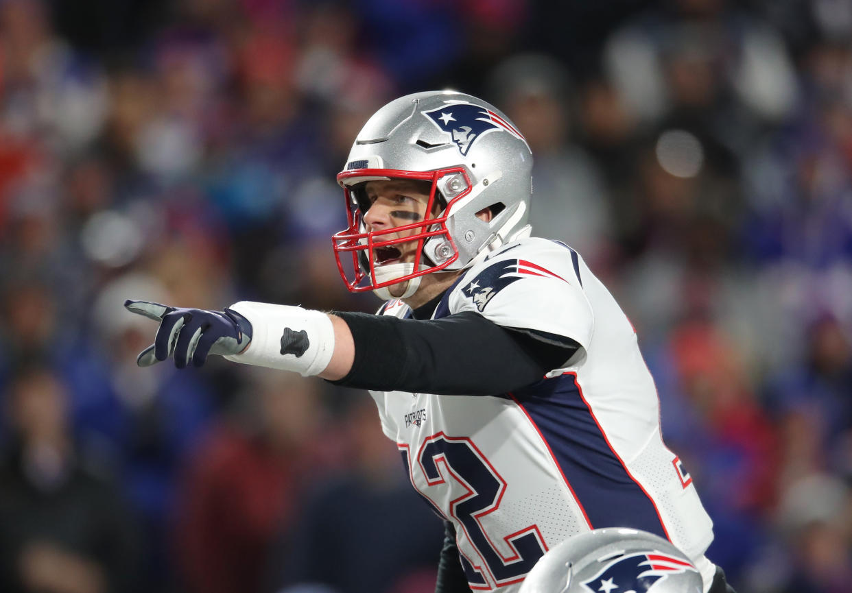 Tom Brady and the New England Patriots have a Sunday night showdown with the Green Bay Packers. (Getty)